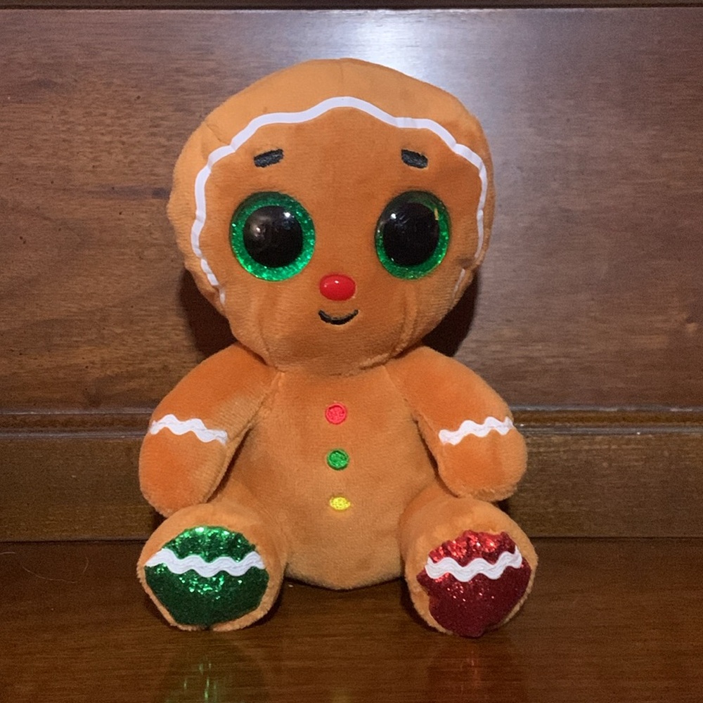 Ty Beanie Boo Gingerbread Man Crumble Plush 6”